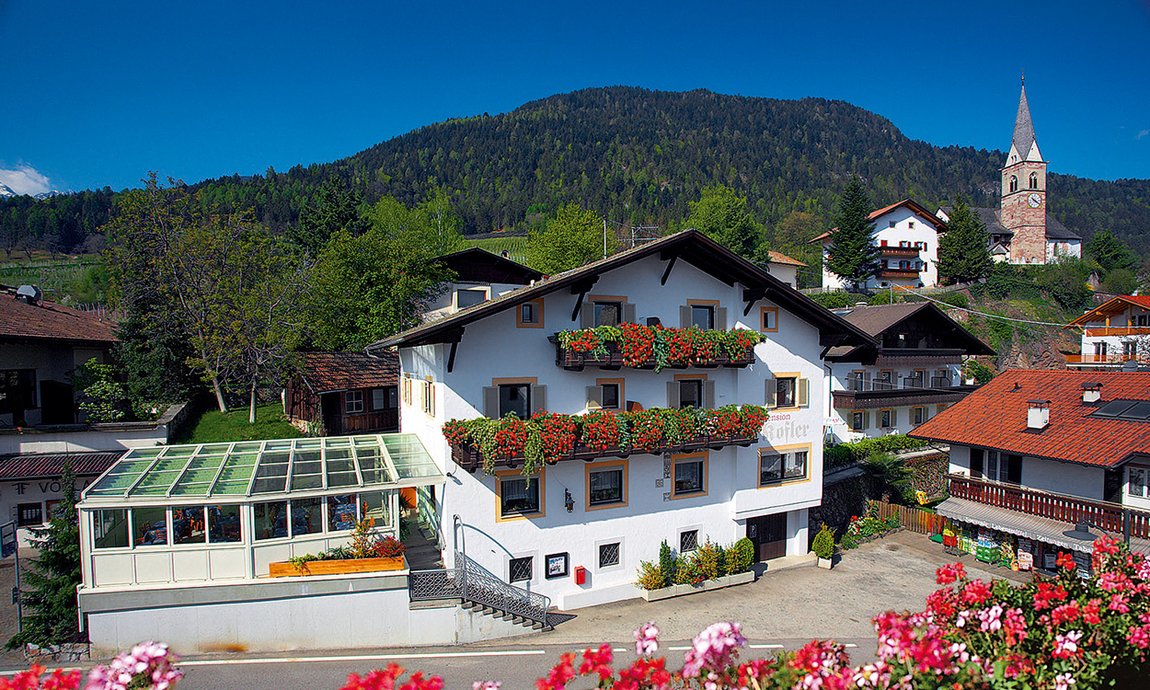 The Pension Kofler in Foiana near Lana near Merano