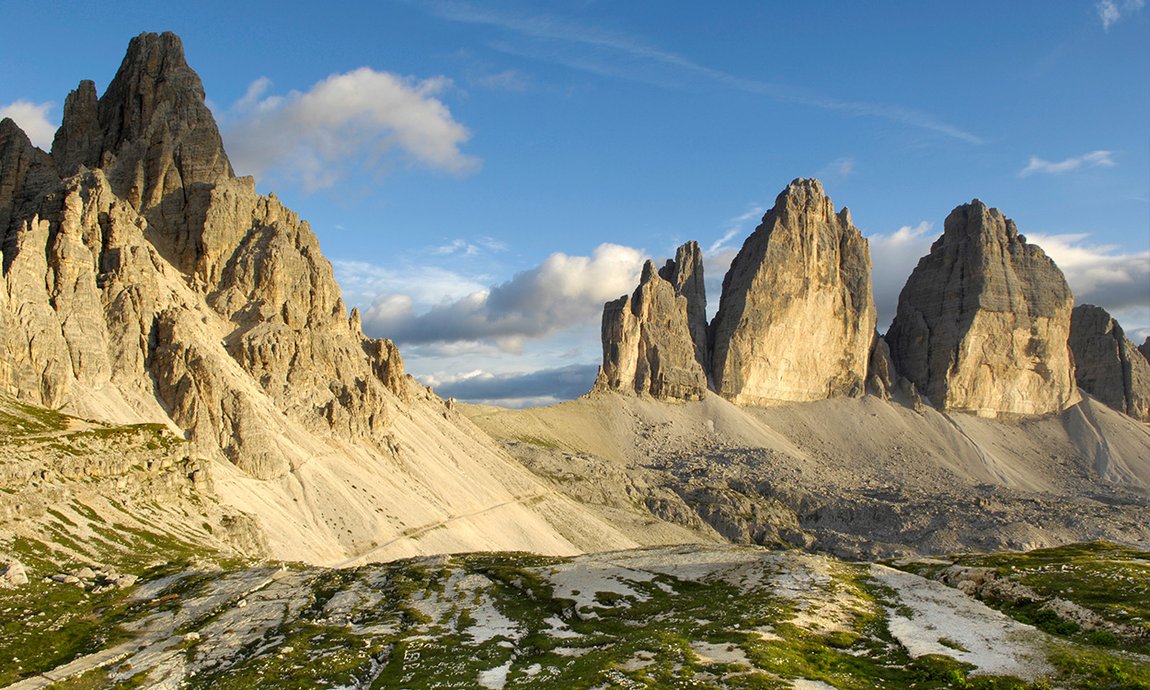 Die Drei Zinnen in den Dolomiten