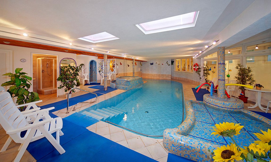 Indoor pool with whirlpool and children's pool